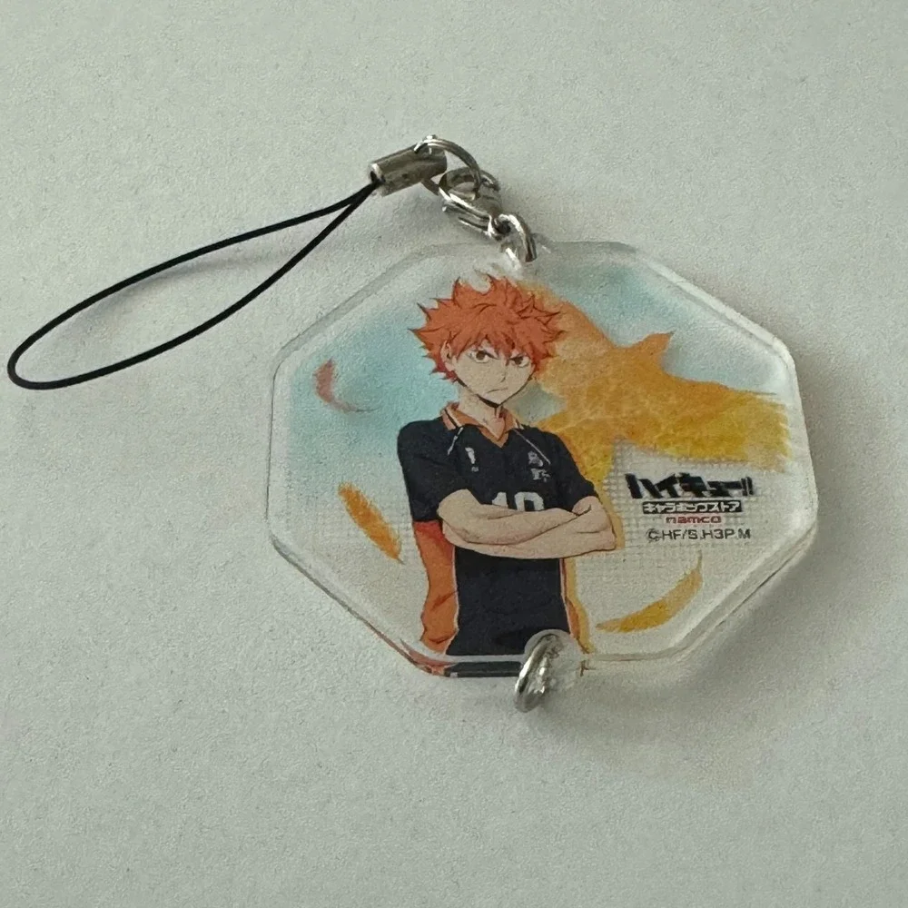 Haikyuu Shoyo‎ Hinata Volleyball Anime Series Acrylic Charm Tag Fob Keys Bag